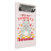 "Du bist völlig Phantastisch" | Niedlicher Froschp Mini Klemmbrett (Schrägansicht)