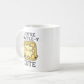 Du bist Waffle-Y Niedlich Kaffeetasse (Vorderseite Links)