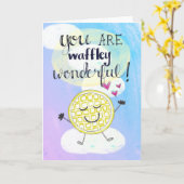 "Du bist wahnsinnig wunderbar" Karte (Gelbe Blume)