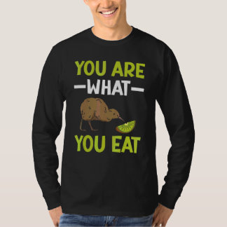 Du bist, was du isst Neuseeland Kiwi Vogel Vogelbe T-Shirt