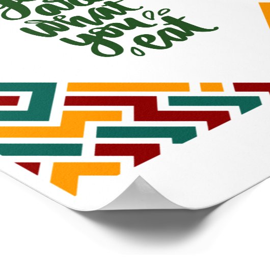 Du bist, was du isst poster (Ecke)