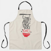 Du bist, was du isst schürze (Vorderseite)