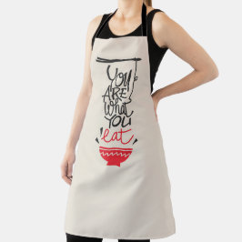 Du bist, was du isst schürze