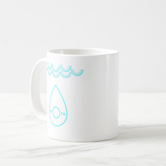 Du bist Wasser Kaffeetasse (Vorderseite Links)