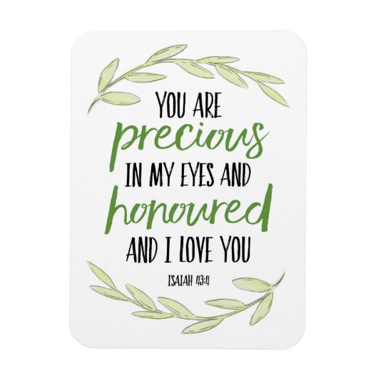 Du bist Wertvoll in meinem Eyes - Isaiah 43:4 Post Magnet (Vertikal)