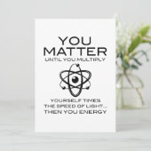 Du bist wichtig dankeskarte (Stehend Vorderseite)