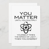 Du bist wichtig dankeskarte (Vorne/Hinten)