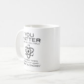Du bist wichtig kaffeetasse (Vorderseite Links)
