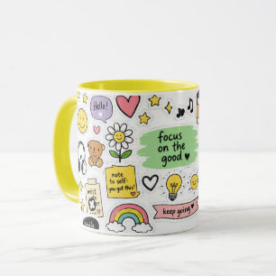 Du bist wichtig – Motivations-Sticker-Mug-Wrap Tasse