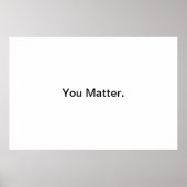 Du bist wichtig. poster (Vorne)