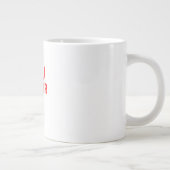 „Du bist wichtig“ roter Herz Positivität Jumbo-Tasse (Rechts)