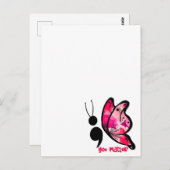 Du bist wichtig - Schmetterling Postkarte (Vorne/Hinten)