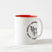 Du bist wichtig stark | Inspiration Zweifarbige Tasse (VorderseiteRechts)