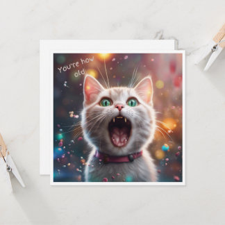 Du bist wie alt? Flache Karte