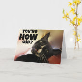 Du bist wie alt? karte (Gelbe Blume)