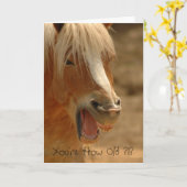 Du bist wie alt?!? karte (Gelbe Blume)