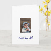 Du bist wie alt? karte (Gelbe Blume)