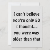 Du bist wie alt? lustige Geburtstagskarte (Rückseite)