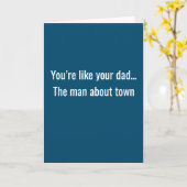 Du bist wie dein Vater Karte (Gelbe Blume)