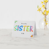 Du bist wie eine Schwester für mich - Happy Birthd Karte (Gelbe Blume)