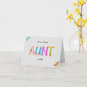 Du bist wie eine Tante für mich - Happy Birthday C Karte (Gelbe Blume)