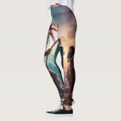 Du bist wieder zu spät in Caveman!" Nummer 1 Leggings (Links)