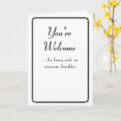 Du bist willkommen karte (Gelbe Blume)