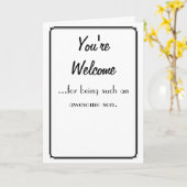 Du bist willkommen karte (Gelbe Blume)