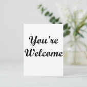 Du bist willkommen postkarte (Stehend Vorderseite)