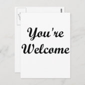 Du bist willkommen postkarte (Vorne/Hinten)