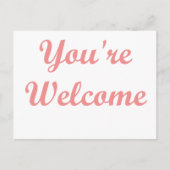 Du bist willkommen! postkarte (Vorderseite)