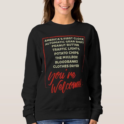 Du Bist Willkommen Schwarze Geschichtsmonat Stolz Sweatshirt (Vorderseite)