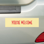 Du bist willkommener Autoaufkleber (Auf Auto)