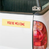 Du bist willkommener Autoaufkleber (Auf Lkw)