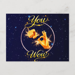 DU BIST WOW: Lass ihn oder sie sich besonders fühl Postkarte