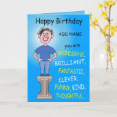 Du bist wunderbar! karte (Gelbe Blume)