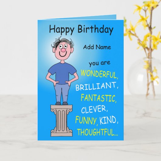 Du bist wunderbar! karte (Gelbe Blume)