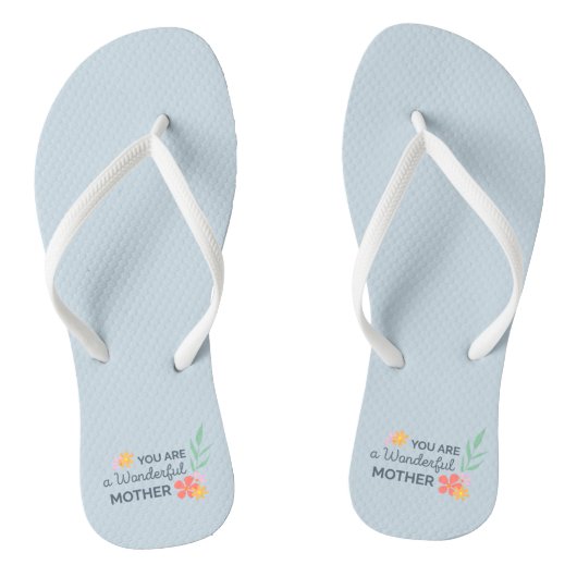 Du bist wunderbar Muttertag. | Flip Flops Badesandalen (Fußbett)