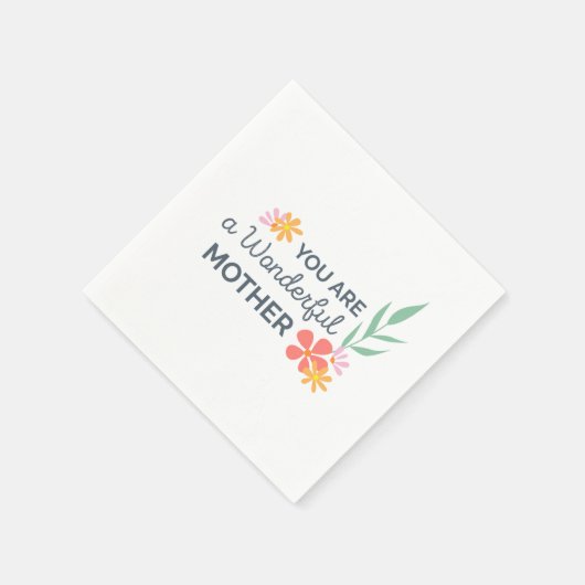 Du bist wunderbar Muttertag. | Napkin Serviette (Ecke)