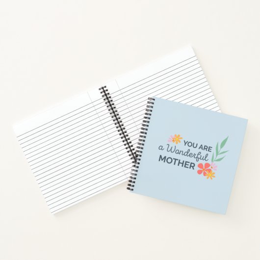 Du bist wunderbar Muttertag. | Notebook Notizblock (Innenseite)
