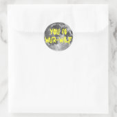 Du bist Wur-wilf! Runder Aufkleber (Tasche)