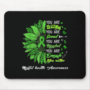 Du bist würdig geliebt benötigt genug Psychische G Mousepad