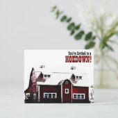 Du bist zu einem Hoedown eingeladen! Party Einladung (Stehend Vorderseite)