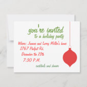 Du bist zu einer Feier eingeladen Einladung (Rückseite)