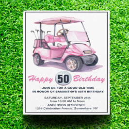 Du bist zu einer großartigen 50er-Golfparty eingel Einladung