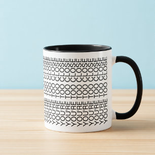 Du bist zu nah Hidden Message Introvertiert Tasse