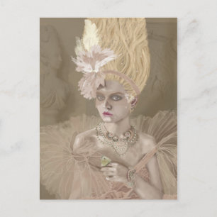 Du bist zu spät postkarte