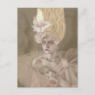 Du bist zu spät postkarte