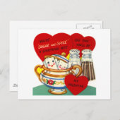 Du bist Zucker und Gewürz Postkarte (Vorne/Hinten)