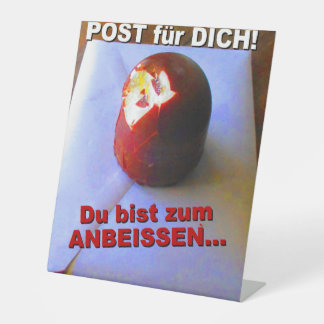 DU bist zum ANBEISSEN - Sockelschild